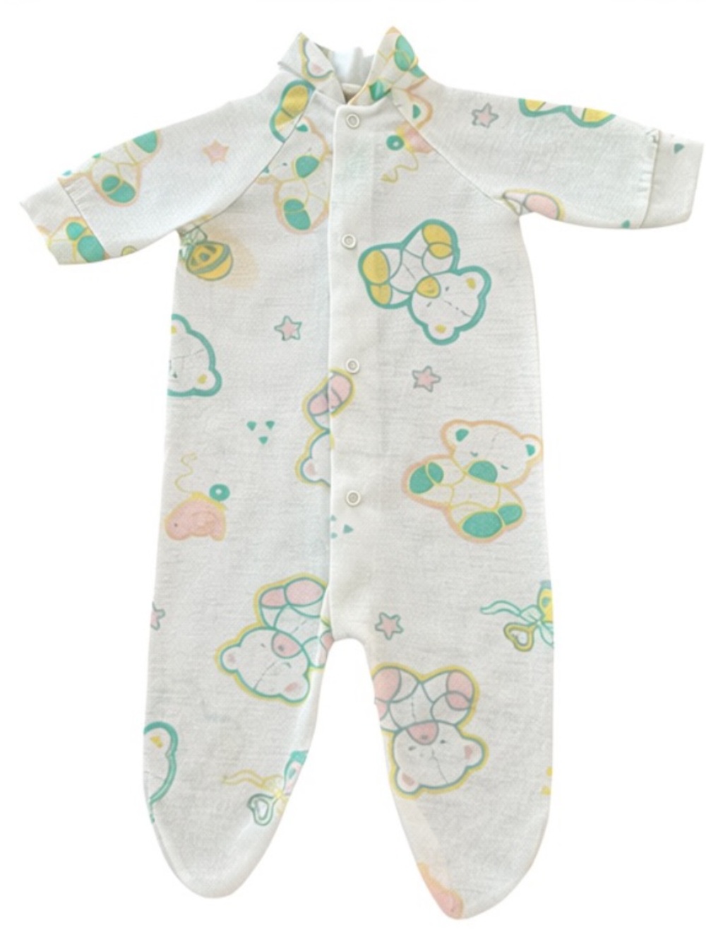 VTG 1980s Footed One-Piece Footie Pajamas